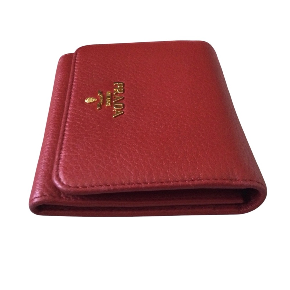 Prada Vitello Grain Leather Compact Wallet - Picture 6 of 11